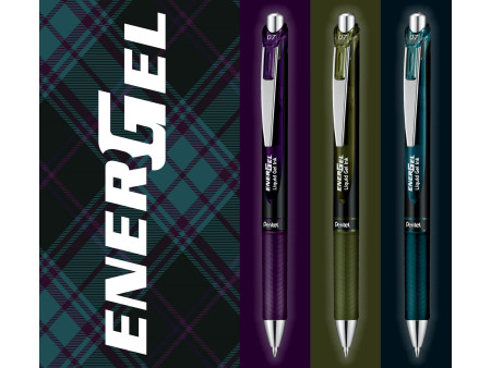 Pentel Stylo roller encre gel Energel BL77, bordeaux black