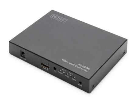 DIGITUS Contrôleur de mur vidéo 4K HDMI, 2 x 2, noir