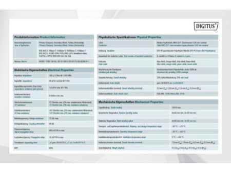 DIGITUS Câble d'installation, Cat.7A, S/FTP, simplex, 500 m