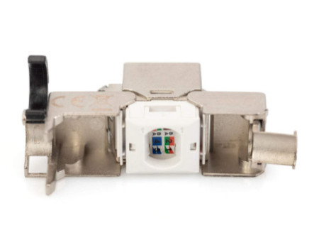 DIGITUS Module Keystone Cat 6A, blindé, nickelé