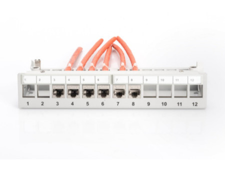 DIGITUS Panneau de brassage modulaire Desktop, 12 ports