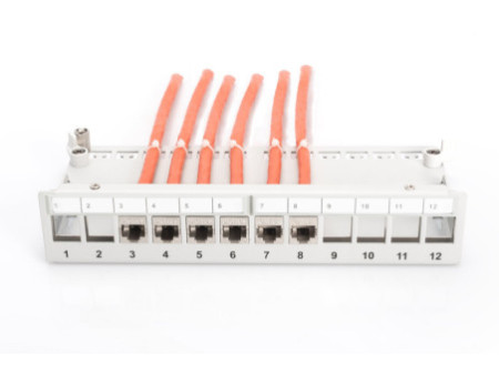DIGITUS Panneau de brassage modulaire Desktop, 12 ports