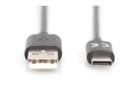 DIGITUS Câble de connexion USB 2.0, USB-C - USB-A, 1,0 m