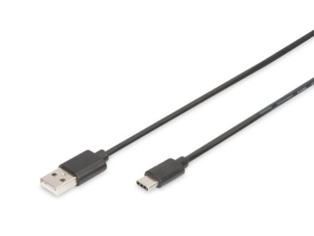DIGITUS Câble de connexion USB 2.0, USB-C - USB-A, 1,8 m