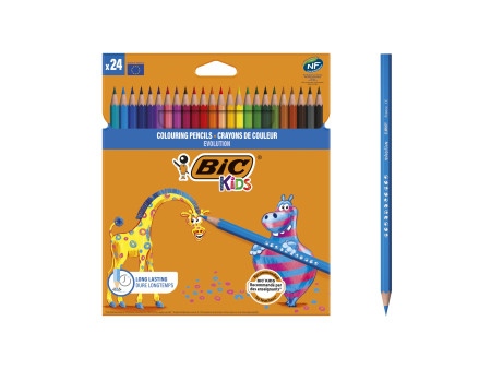 BIC KIDS Crayon de couleur Evolution ecolutions, étui en
