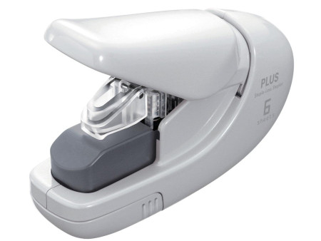 PLUS JAPAN Agrafeuse sans agrafe SL-106AB, blanc