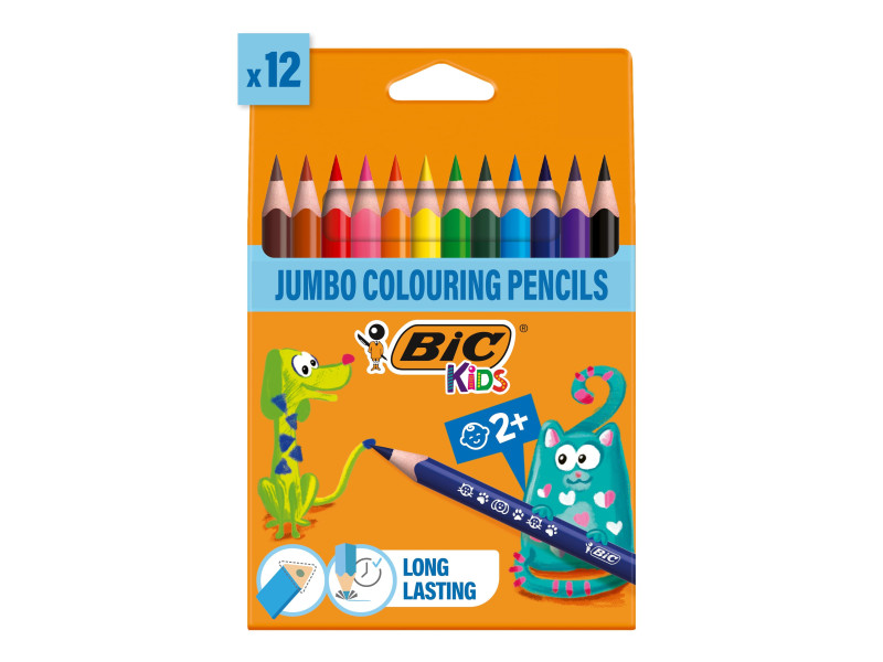 BIC KIDS Crayons de couleur triangulaires Evolution Triangle