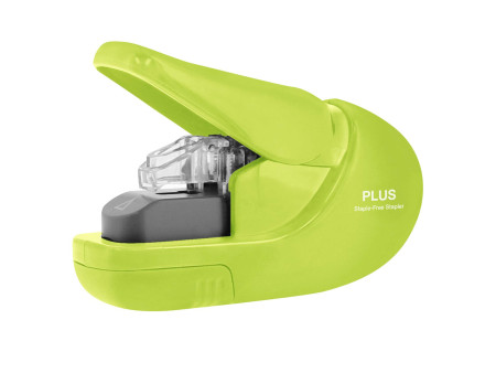 PLUS JAPAN Agrafeuse sans agrafe SL-106AB, vert