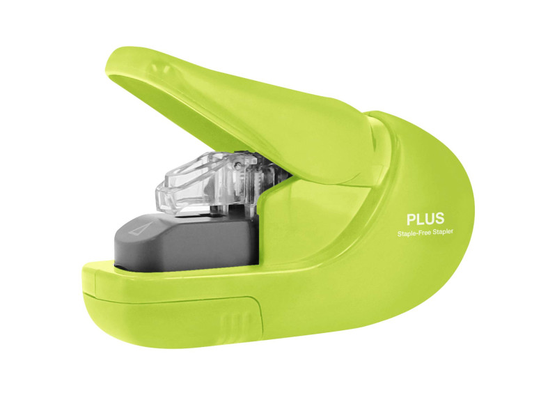 PLUS JAPAN Agrafeuse sans agrafe SL-106AB, vert