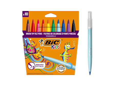 BIC KIDS Feutre Visaquarelle, étui en carton de 10