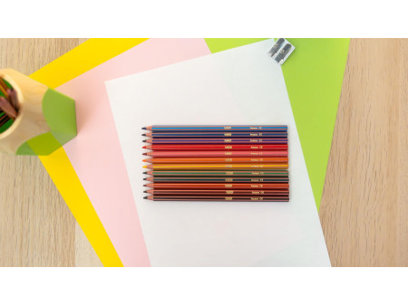 BIC KIDS Crayons de couleur Tropicolors 2, étui carton de 12