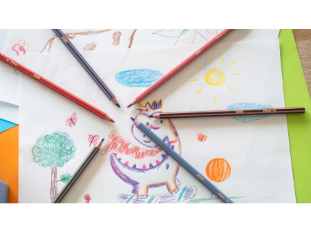 BIC KIDS Crayons de couleur Tropicolors 2, étui carton de 12