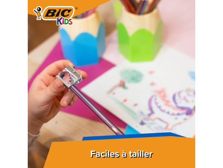 BIC KIDS Crayons de couleur Tropicolors 2, étui carton de 12