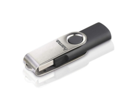 hama Clé USB 2.0 'Rotate', 128 GB, noir/argent