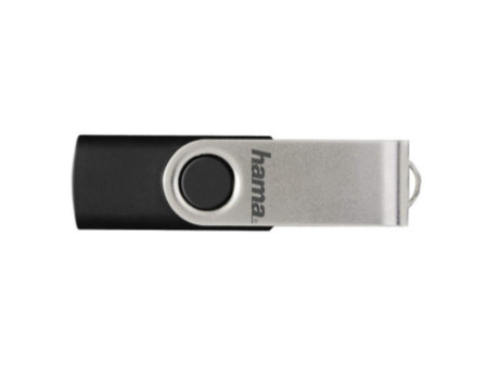hama Clé USB 2.0 'Rotate', 128 GB, noir/argent