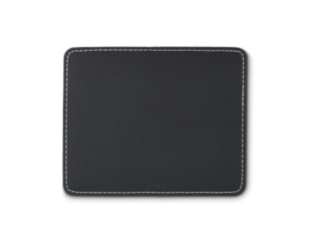 hama Tapis de souris avec aspect cuir, noir