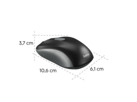 hama Souris optique 'AMW-200', sans fil, noir/anthracite