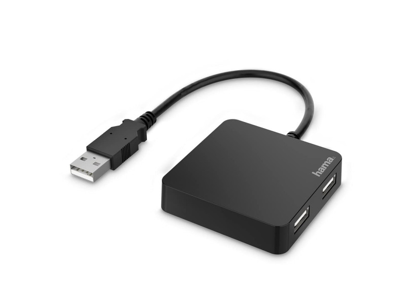hama Hub USB 2.0, 4 ports, noir