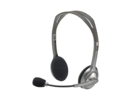 Logitech Casque stéréo H110, 2 fiches jack de 3,5 mm,