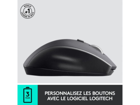 Logitech Souris laser M705 Marathon, sans fil, anthracite