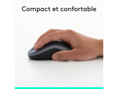 Logitech Souris optique M185, sans câble, gris