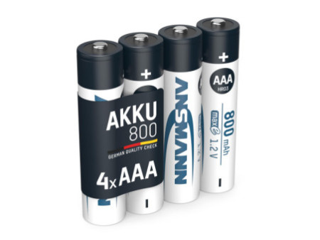 ANSMANN Pile rechargeable NiMH maxE, Micro (AAA), 800 mAh