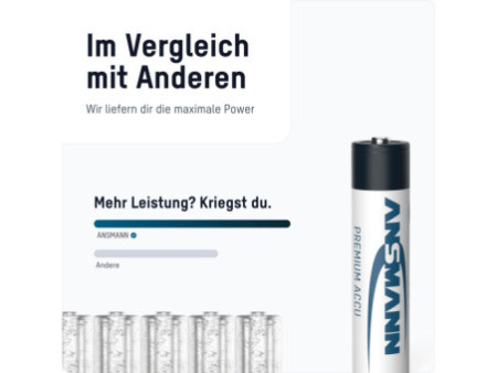 ANSMANN Pile rechargeable NiMH maxE, Micro (AAA), 800 mAh