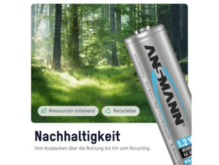 ANSMANN Pile rechargeable NiMH maxE, Mignon (AA), 2.500 mAh
