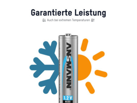 ANSMANN Pile rechargeable NiMH Premium, Micro AAA, 1.000 mAh