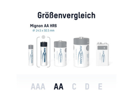 ANSMANN Pile rechargeable NiMH Premium, Mignon AA, 2.700 mAh