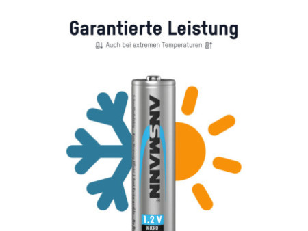 ANSMANN Pile rechargeable NiMH Premium, Micro AAA, 1.000 mAh