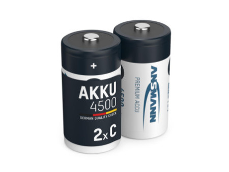 ANSMANN Pile rechargeable NiMH max E, Baby (C), 4.500 mAh