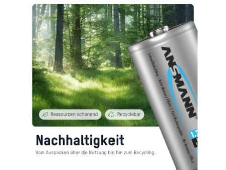 ANSMANN Pile rechargeable NiMH max E, Baby (C), 4.500 mAh