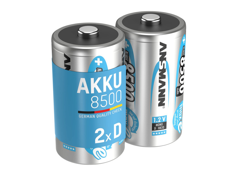 ANSMANN Pile rechargeable NiMH maxE, Mono (D), 8.500 mAh