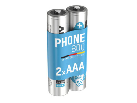 ANSMANN NiMH maxE DECT blue, Micro AAA, 800 mAh, blister 2