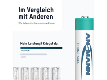 ANSMANN Pile rechargeable NiMH SPECIAL, Mignon AA, 800 mAh