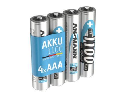 ANSMANN Pile rechargeable NiMH Premium, Micro AAA, 1.100 mAh