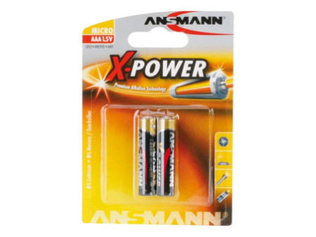 ANSMANN Pile alcaline 'X-Power', Micro AAA, blister de 2