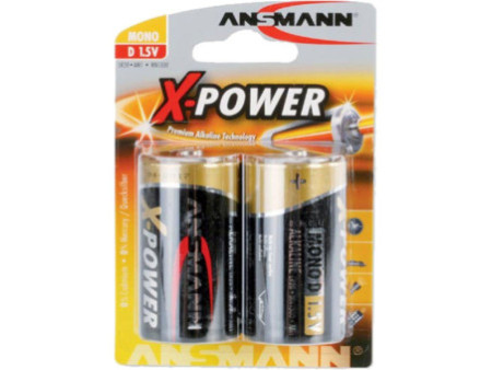 ANSMANN Pile alcaline 'X-Power', Mono D, blister de 2