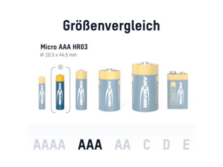 ANSMANN Pile alcaline 'X-Power', Micro AAA, présentoir de 20
