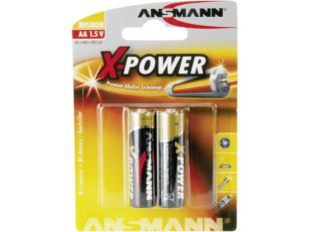 ANSMANN Pile alcaline 'X-Power', Mignon AA, blister de 2