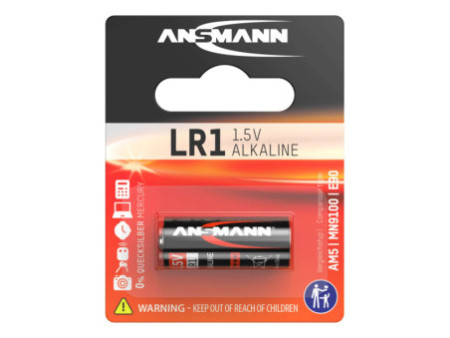 ANSMANN Pile alcaline 'LR1', 1,5 volt, blister d'1
