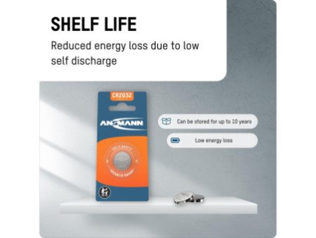 ANSMANN Pile bouton au lithium 'CR2032', 3,0 Volt, blister