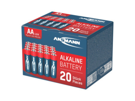 ANSMANN Pile alcaline 'RED', Mignon AA, blister de 20
