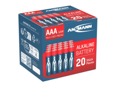 ANSMANN Pile alcaline 'RED', Micro AAA, blister de 20
