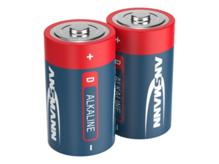 ANSMANN Pile alcaline 'RED', Mono D, blister de 2