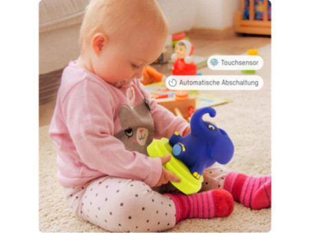 ANSMANN Veilleuse mobile 'Elephant', bleu/vert