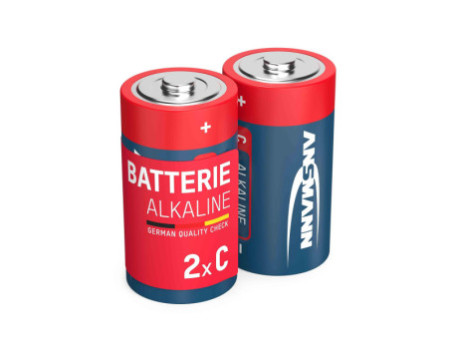 ANSMANN Pile alcaline 'RED', Baby C LR14, blister de 2