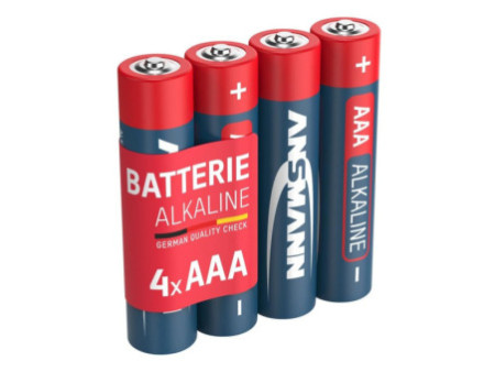 ANSMANN Pile alcaline 'RED', Micro AAA, blister de 4