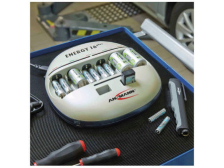 ANSMANN Chargeur 'Energy 16 plus', avec 2 entrées USB